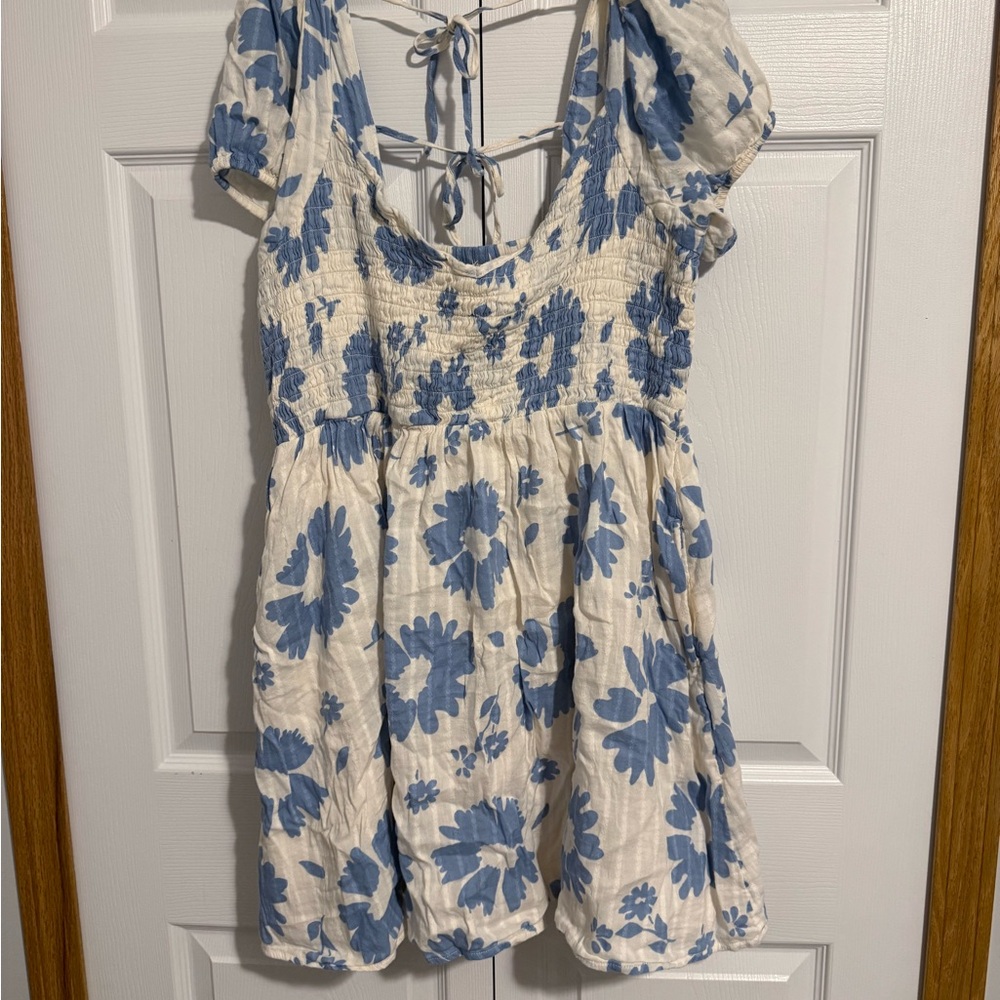 American Eagle Outfitters Blue Floral Dress
